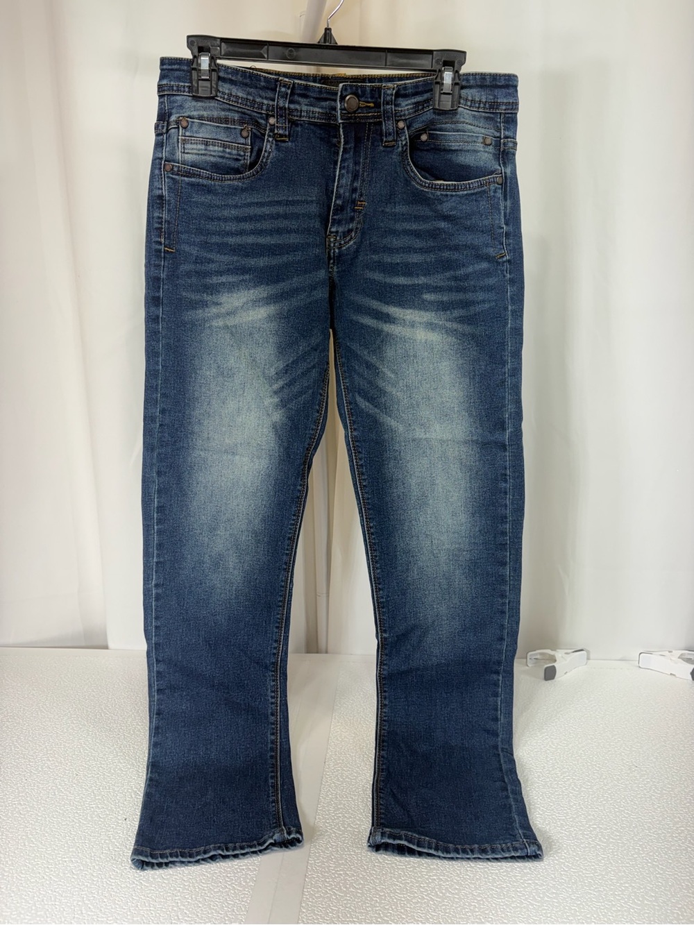Men's Bootcut Jeans - Faded Dark Blue 3993
